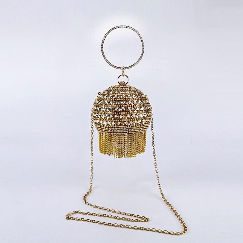 Gold/silver ball chain bag